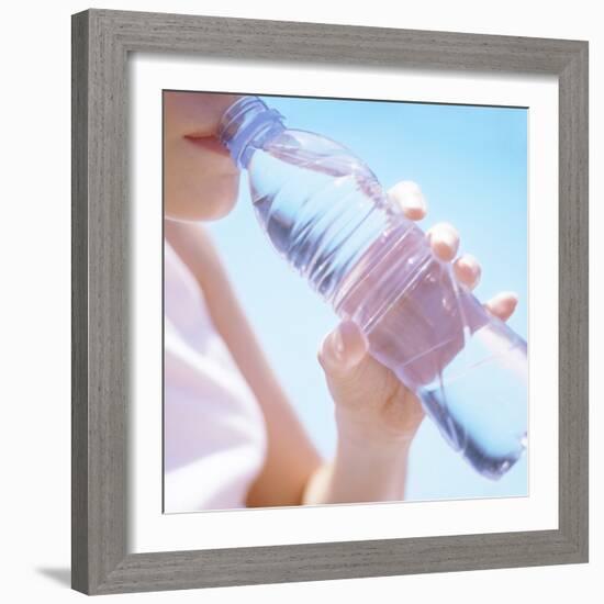 Teenage Girl Drinking Water-Cristina-Framed Premium Photographic Print