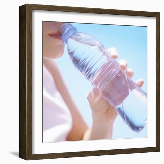 Teenage Girl Drinking Water-Cristina-Framed Premium Photographic Print