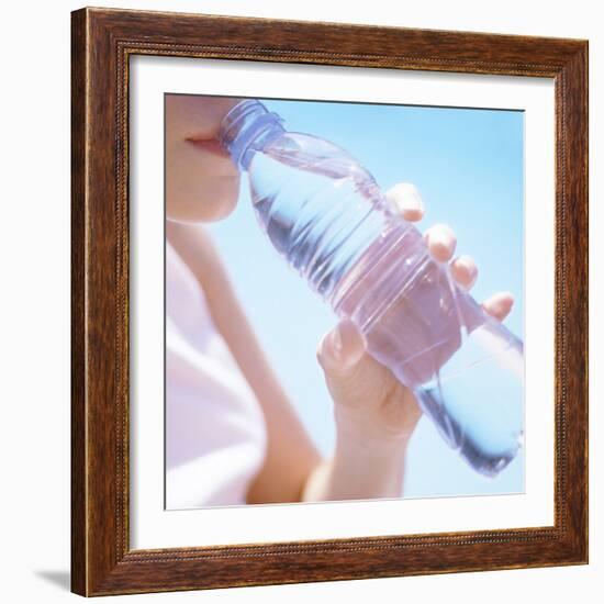 Teenage Girl Drinking Water-Cristina-Framed Premium Photographic Print