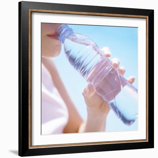 Teenage Girl Drinking Water-Cristina-Framed Premium Photographic Print