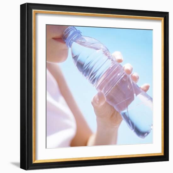 Teenage Girl Drinking Water-Cristina-Framed Premium Photographic Print