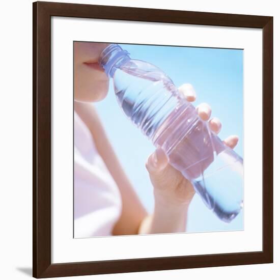 Teenage Girl Drinking Water-Cristina-Framed Photographic Print