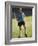 Teenage Girl on a Soccer Field-null-Framed Photographic Print