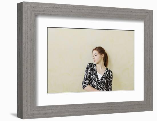 Teenage Girl Self-Confident, Standing, Portrait-Axel Schmies-Framed Photographic Print