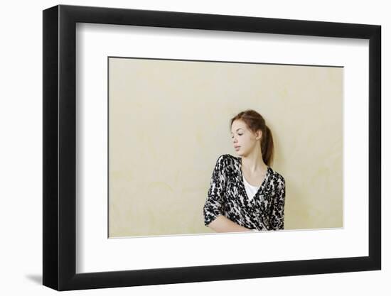 Teenage Girl Self-Confident, Standing, Portrait-Axel Schmies-Framed Photographic Print