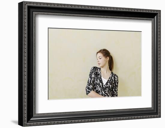 Teenage Girl Self-Confident, Standing, Portrait-Axel Schmies-Framed Photographic Print