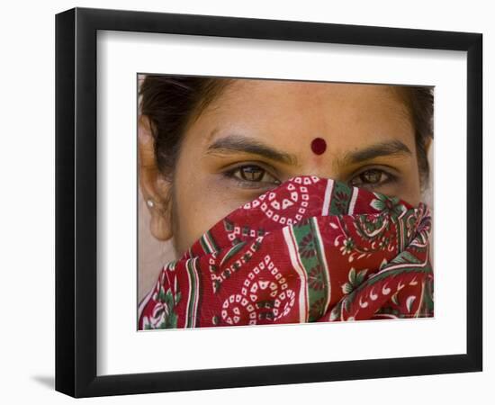 Teenage Girl, Tala, Bandhavgarh National Park, Madhya Pradesh, India-Thorsten Milse-Framed Photographic Print