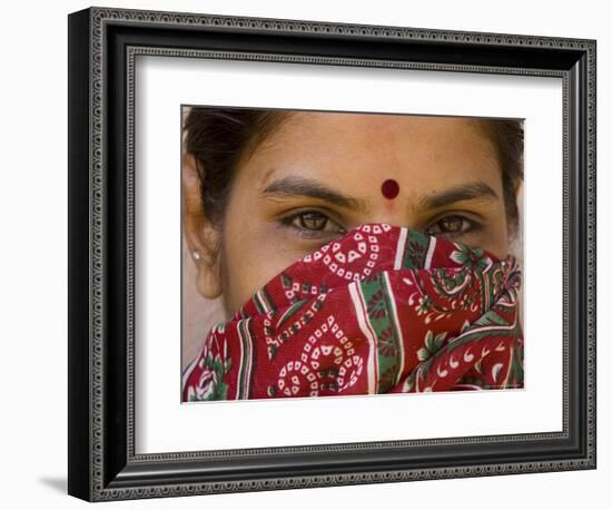 Teenage Girl, Tala, Bandhavgarh National Park, Madhya Pradesh, India-Thorsten Milse-Framed Photographic Print