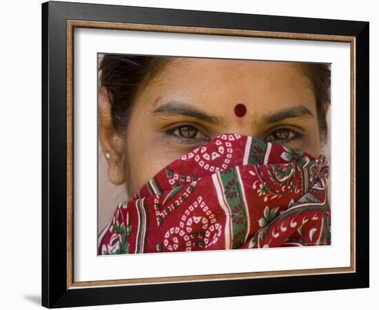 Teenage Girl, Tala, Bandhavgarh National Park, Madhya Pradesh, India-Thorsten Milse-Framed Photographic Print