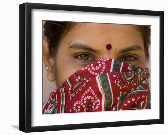 Teenage Girl, Tala, Bandhavgarh National Park, Madhya Pradesh, India-Thorsten Milse-Framed Photographic Print