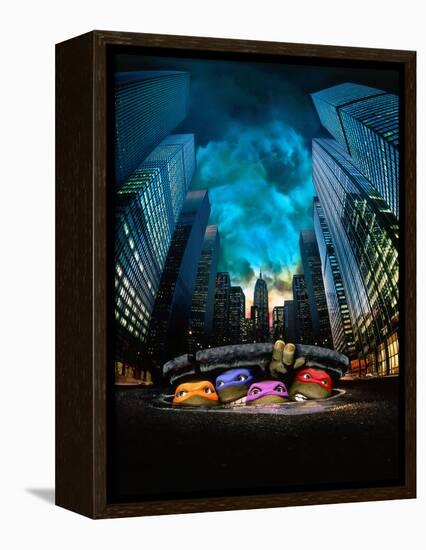 TEENAGE MUTANT NINJA TURTLES [1990], directed by STEVE BARRON.-null-Framed Premier Image Canvas