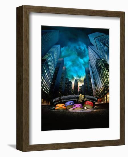 TEENAGE MUTANT NINJA TURTLES [1990], directed by STEVE BARRON.-null-Framed Premium Photographic Print