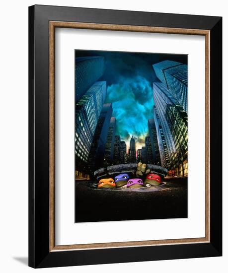 TEENAGE MUTANT NINJA TURTLES [1990], directed by STEVE BARRON.-null-Framed Premium Photographic Print