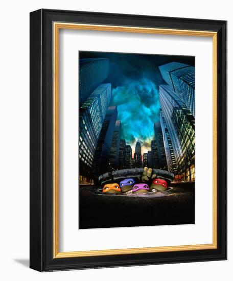 TEENAGE MUTANT NINJA TURTLES [1990], directed by STEVE BARRON.-null-Framed Premium Photographic Print