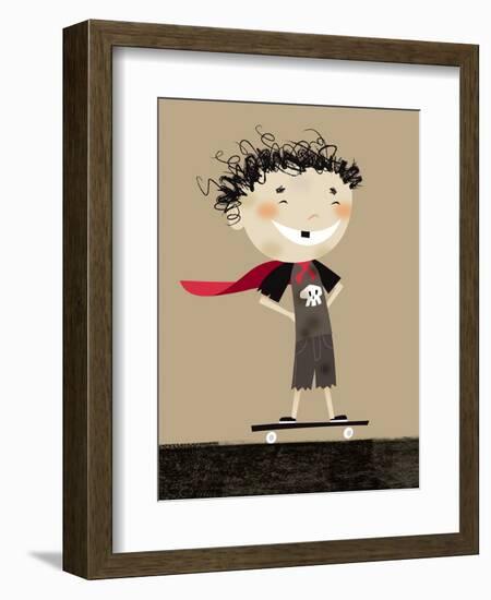Teenage superhero-Harry Briggs-Framed Premium Giclee Print