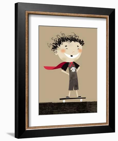 Teenage superhero-Harry Briggs-Framed Premium Giclee Print