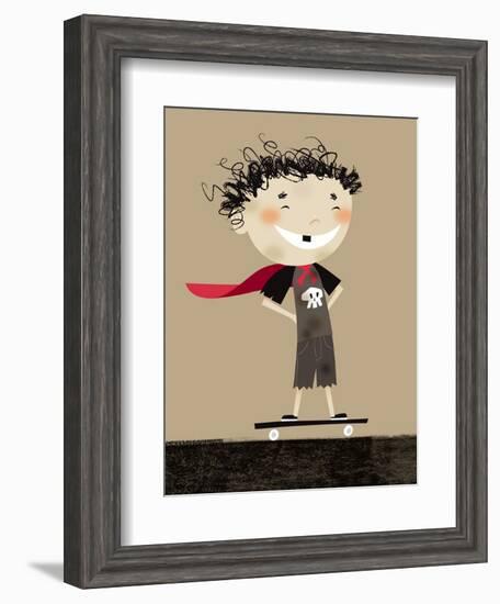 Teenage superhero-Harry Briggs-Framed Giclee Print