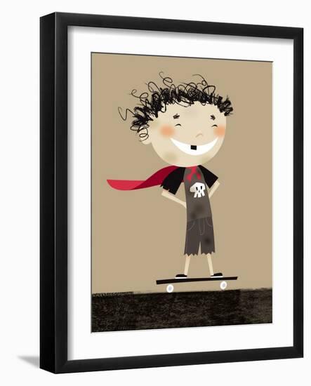 Teenage superhero-Harry Briggs-Framed Giclee Print