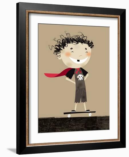 Teenage superhero-Harry Briggs-Framed Giclee Print