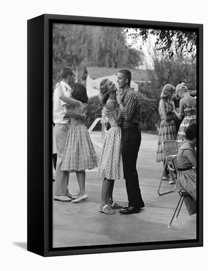 Teenager Suzie Slattery Dancing with Boyfriend Ted Sten-Yale Joel-Framed Premier Image Canvas