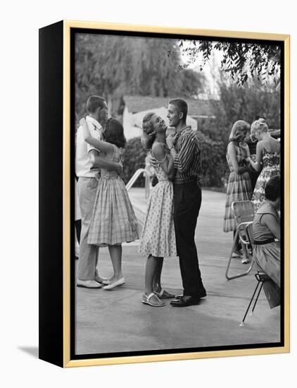 Teenager Suzie Slattery Dancing with Boyfriend Ted Sten-Yale Joel-Framed Premier Image Canvas