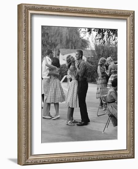 Teenager Suzie Slattery Dancing with Boyfriend Ted Sten-Yale Joel-Framed Photographic Print