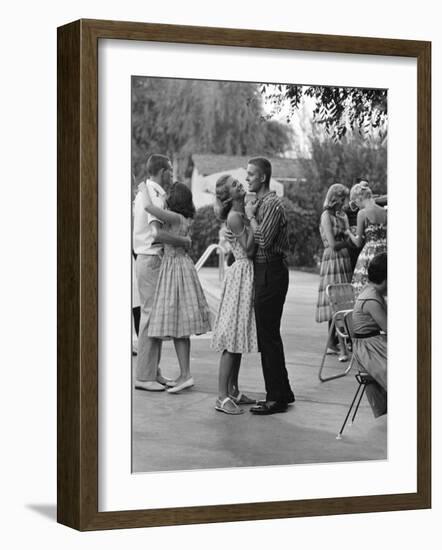 Teenager Suzie Slattery Dancing with Boyfriend Ted Sten-Yale Joel-Framed Photographic Print