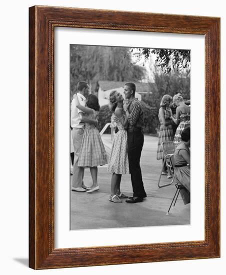 Teenager Suzie Slattery Dancing with Boyfriend Ted Sten-Yale Joel-Framed Photographic Print