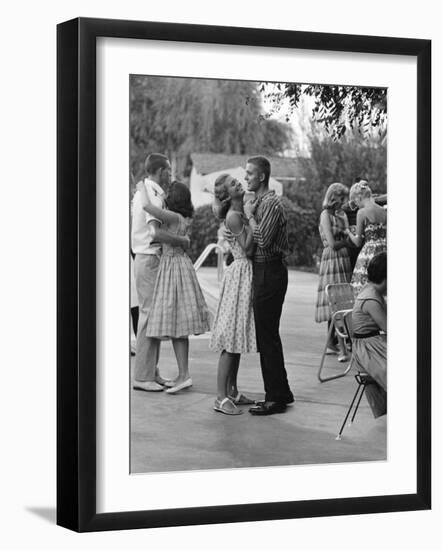 Teenager Suzie Slattery Dancing with Boyfriend Ted Sten-Yale Joel-Framed Photographic Print