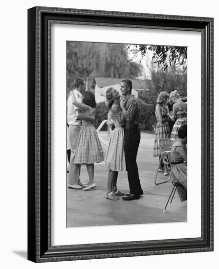 Teenager Suzie Slattery Dancing with Boyfriend Ted Sten-Yale Joel-Framed Photographic Print