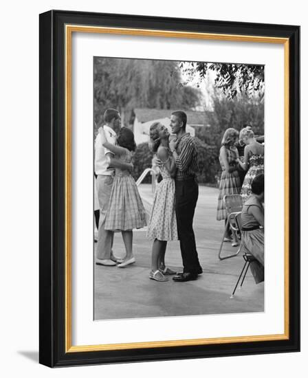 Teenager Suzie Slattery Dancing with Boyfriend Ted Sten-Yale Joel-Framed Photographic Print