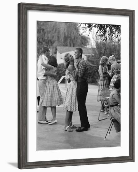 Teenager Suzie Slattery Dancing with Boyfriend Ted Sten-Yale Joel-Framed Photographic Print