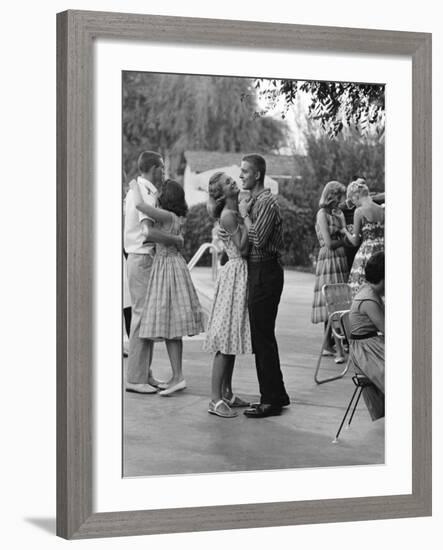 Teenager Suzie Slattery Dancing with Boyfriend Ted Sten-Yale Joel-Framed Photographic Print