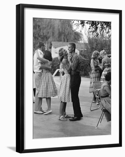 Teenager Suzie Slattery Dancing with Boyfriend Ted Sten-Yale Joel-Framed Photographic Print