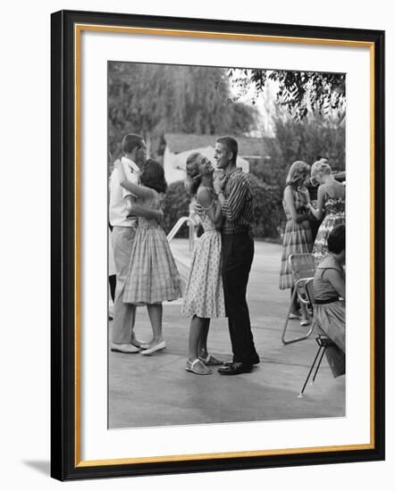 Teenager Suzie Slattery Dancing with Boyfriend Ted Sten-Yale Joel-Framed Photographic Print