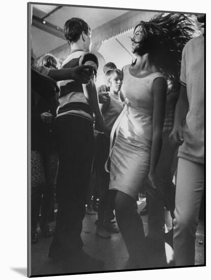 Teenagers Dancing at TV's Hullaballoo Scene-null-Mounted Photographic Print