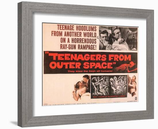 Teenagers From Outer Space, 1959-null-Framed Art Print