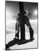 Teenagers Leaning on Utility Pole-Bettmann-Mounted Photographic Print