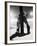 Teenagers Leaning on Utility Pole-Bettmann-Framed Photographic Print