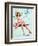 Teeter Taught Her (Well Balanced) Pin-Up 1944-Gil Elvgren-Framed Art Print