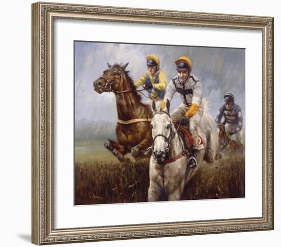 'Teeton Mill' winning at Kempton, 1998-Graham Isom-Framed Premium Giclee Print