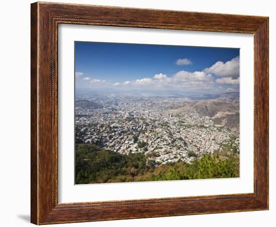 Tegucigalpa, View of City from Park Naciones Unidas El Pichacho, Honduras-Jane Sweeney-Framed Photographic Print