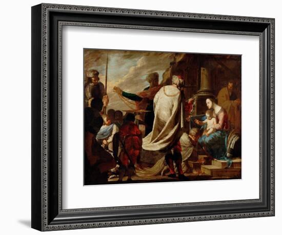 Teh Adoration of the Magi, C.1640 (Oil on Canvas)-Bernardo Cavallino-Framed Giclee Print