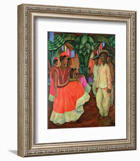 Tehauntepec Dance-Diego Rivera-Framed Premium Giclee Print