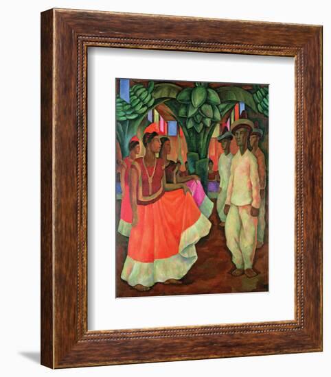 Tehauntepec Dance-Diego Rivera-Framed Premium Giclee Print