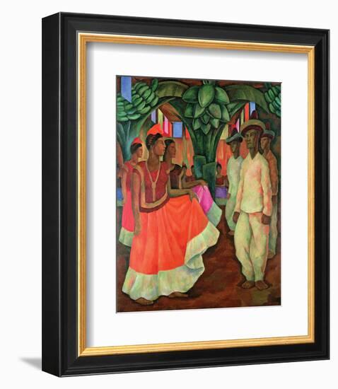 Tehauntepec Dance-Diego Rivera-Framed Premium Giclee Print