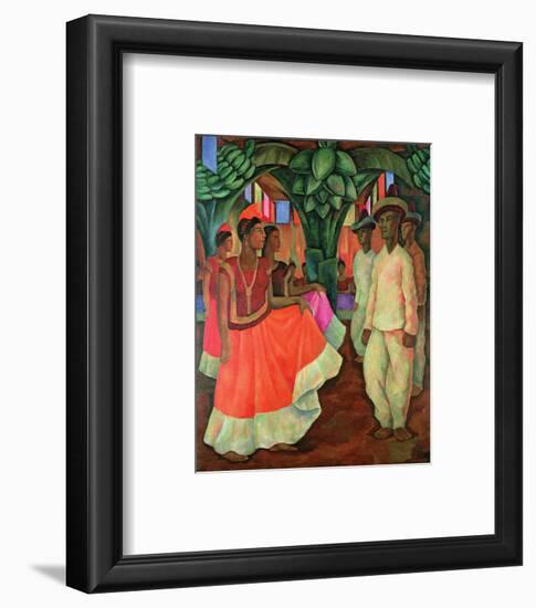 Tehauntepec Dance-Diego Rivera-Framed Art Print