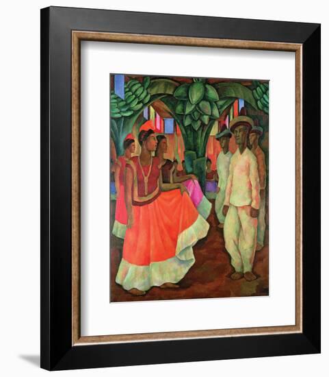 Tehauntepec Dance-Diego Rivera-Framed Art Print