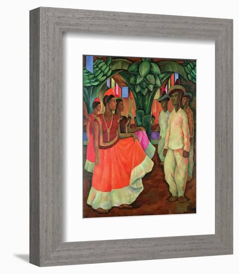 Tehauntepec Dance-Diego Rivera-Framed Art Print