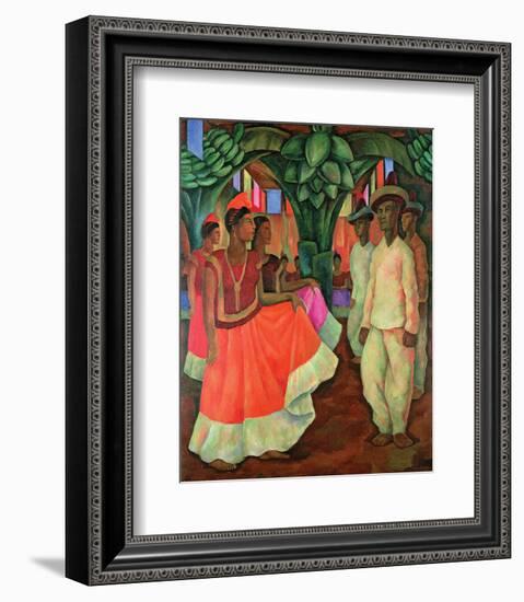 Tehauntepec Dance-Diego Rivera-Framed Art Print